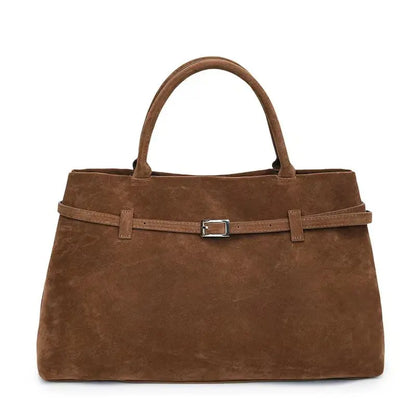 NEW Luxury Brand Rodeo Woman Bags Faux Suede Brown Totes Gold Buckle Shoulder Bags Fashion Women Handbags