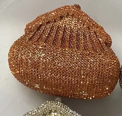 XIYUAN Crystal Evening Bag Purple Diamond Women Wedding Purse Lady Rhinestone Clutches Party Dinner Handbags Luxury Branded Bags