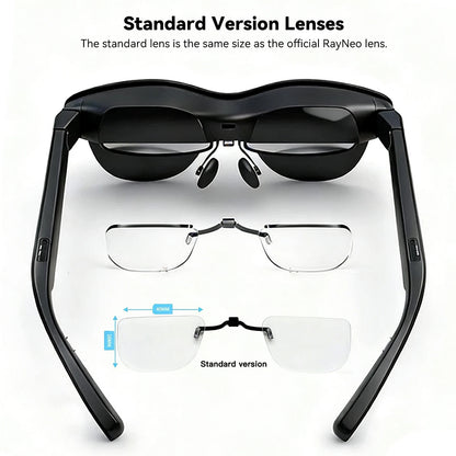 For RayNeo Air 4/Air 4 Pro/Air3S Pro/Air3/3S/Air 2S Smart Glasses Lens Custom Myopia and Hyperopia Anti-Blue Anti-glare Lenses