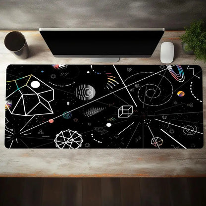 Cool Keyboard Mouse Pad Large Computer Office Game Table Mat Rubber Anti-slip Stitched Edge Keyboard Mats 60x30 Desk Pads
