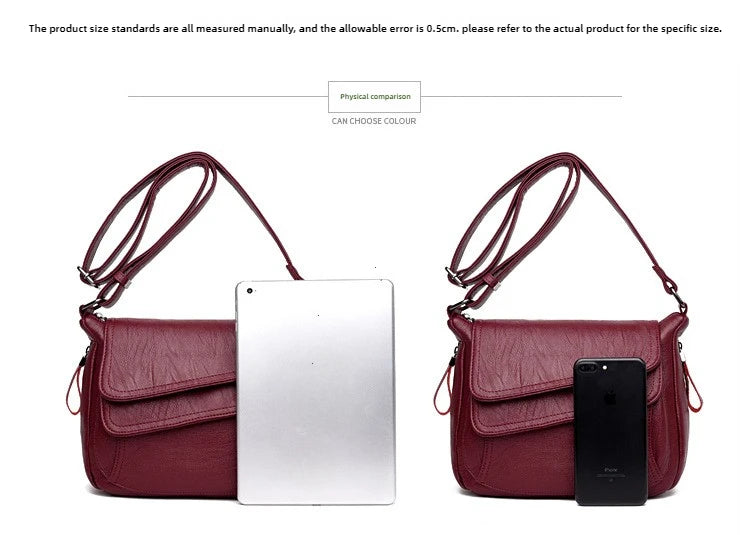 Luxury Designer Handbag High Quality Soft Leather Purses And Handbags Casual Shoulder Messenger Bags for Women 2024 New Sac