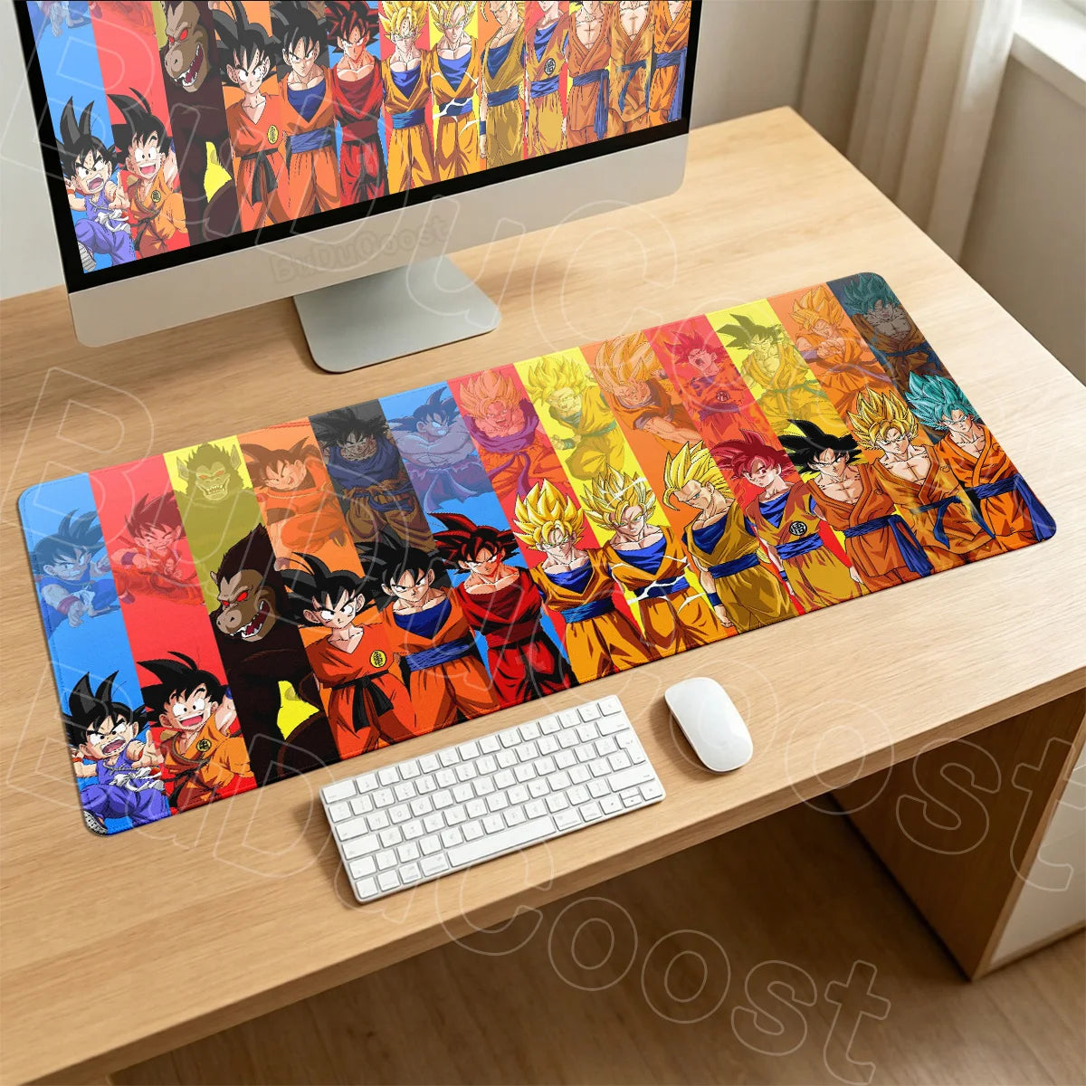 Anime Gaming Anti-slip Mousepad 300x600mm Computer Gamer Carpet Gift Dragon Ball Vegeta Lock Edge Deskmat XL Laptop Keyboard Rug