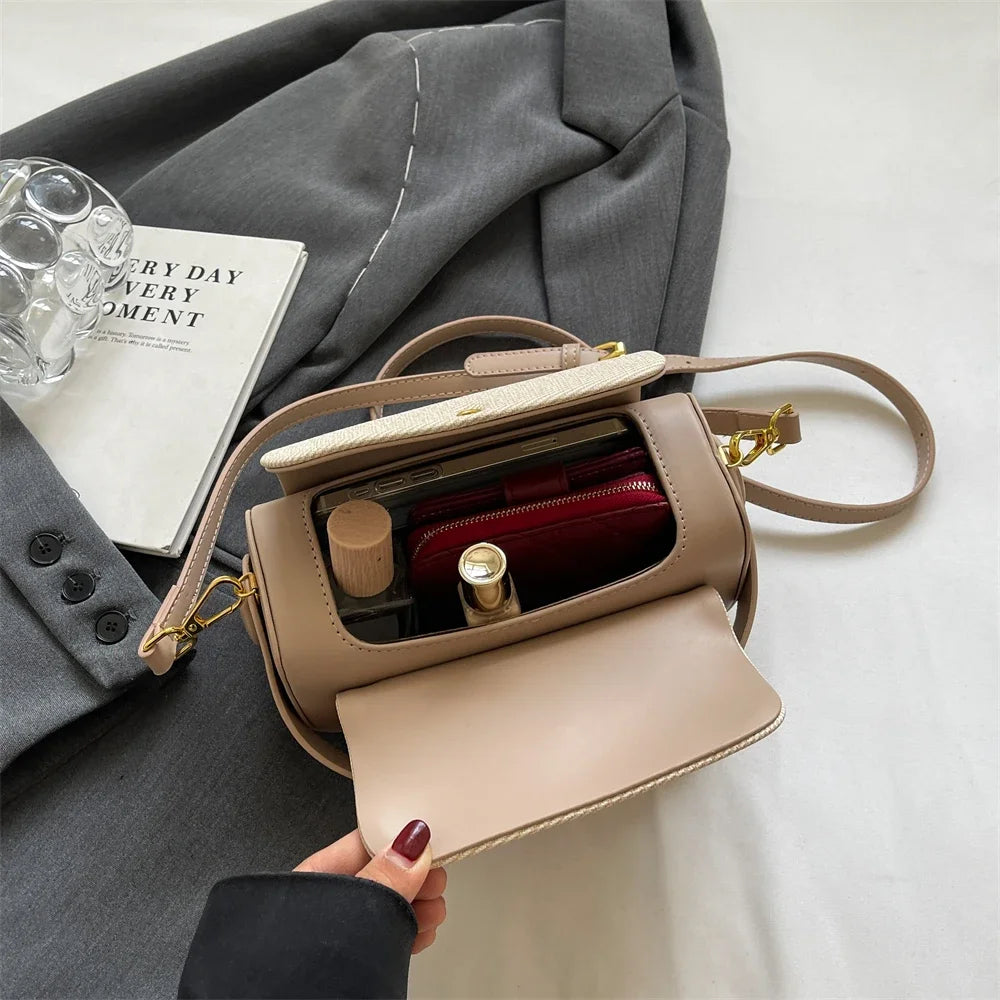 Simple Fashion Mini Square Women Crossbody Bags 2026 Luxury Designer Purses And Handbags Box Shape Pure Color Shoulder Satchels