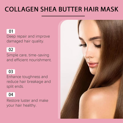 Hoegoa Keratin Hair Care Mask Nourish Smooth Scalp Massage Oil Control Keep Healthier Root Pure Plant Conditioner for Curly Hair