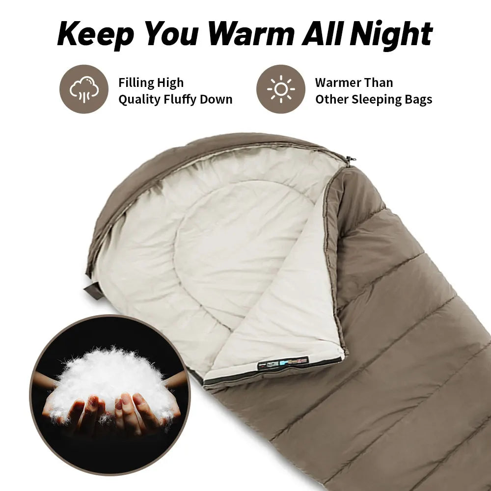 Naturehike MJ600 Sleeping Bag Portable Waterproof 4 Season Cotton Sleeping Bag Outdoor Hiking Travel Camping Sleeping Bag