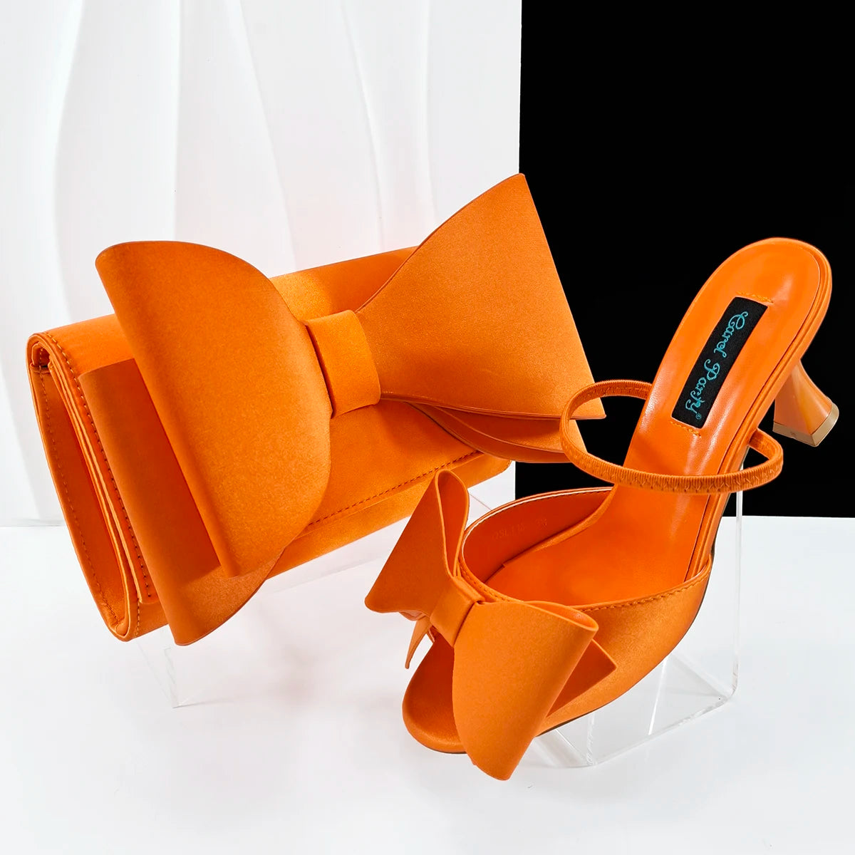 Doershow hot selling Shoes and Bags To Match Set Italy Party Pumps Italian Matching Shoe and Bag Set for Party!  SAA1-1