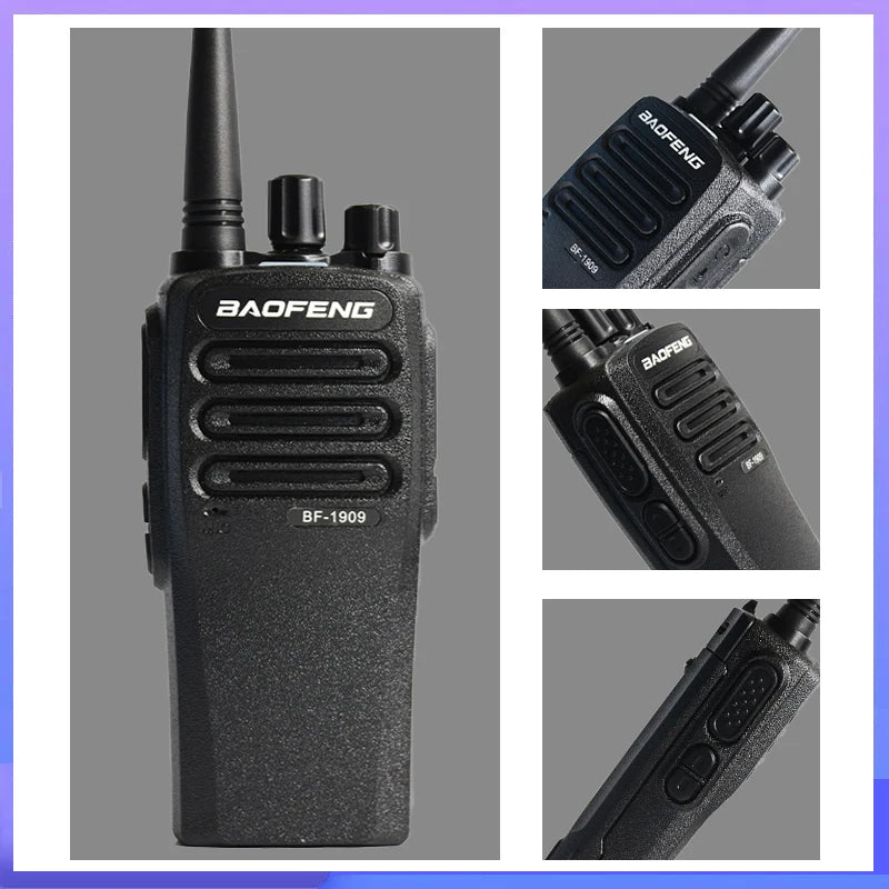 1/2PCS BaoFeng BF 1909 12W High Power Walkie Talkie Long Range UHF Two Way Radio Type C Charging Transmitter Upgrade UV 5R UV 82