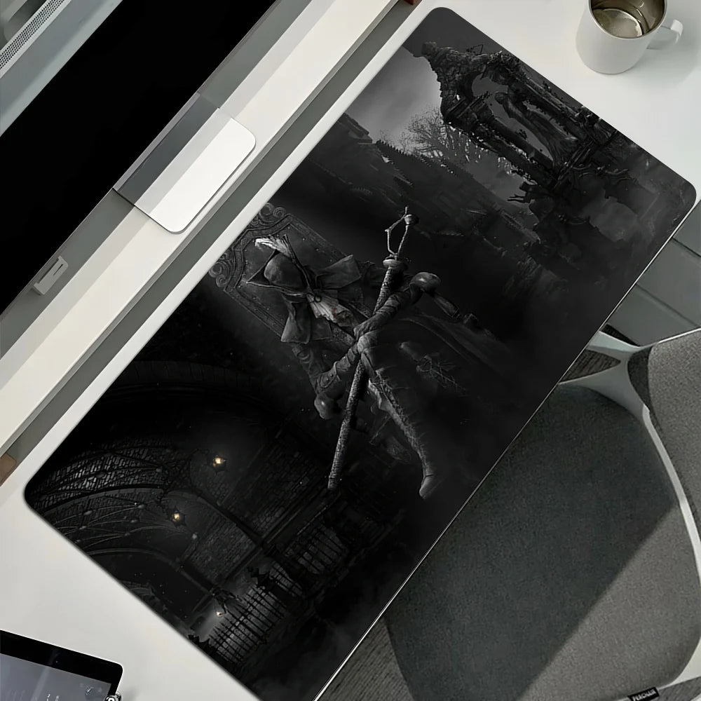 Gamer XL Desktop Decoration Computer Gaming Mouse Pad Game Bloodborne Large Pc Mousepad Office Computer Keyboard Desk Mat Carpet