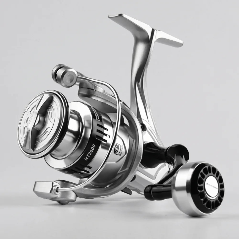 Fisherman Metal Spool Spinning Reel 5.2/1 Gear Ratio Heavy Duty Bait Cast Reel Comfortable Smooth Fishing Reel Lake Fishing