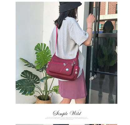 Fashion Casual Crossbody Shoulder Bag Women Bag Nylon Waterproof Messenger Bags For Lady Handbags High Quality Multifunctional
