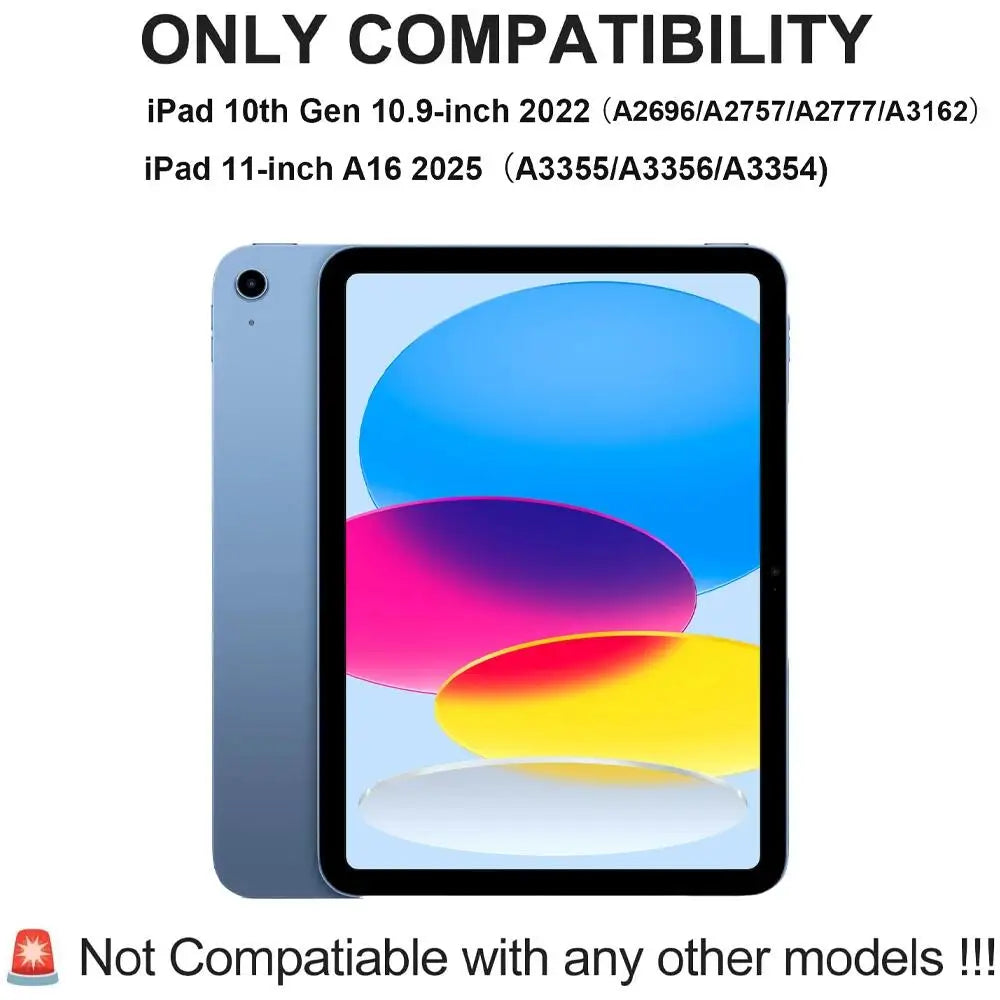 For iPad 11th Case Generation 11 Inch A16 2025, Bluetooth keyboard Covers For Apple iPad 11th Case 2025 Funda