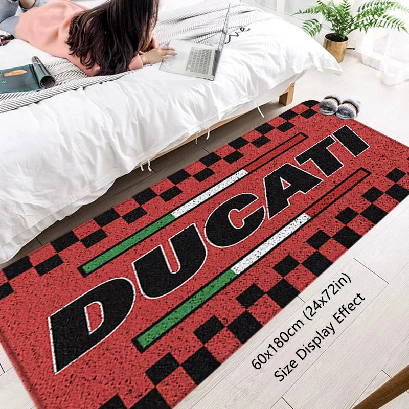 House Entrance Doormat Hallway Carpet Living Room Rugs DUCATIS Motorcycle Foot Carpets Bath Rug Floor Mats Non-slip Home Decor