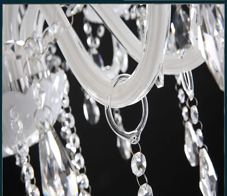 Vintage Elegant Ceiling Lamps Crystal Lustre Chandelier Living Room Dining Table Light Led Hanging Chandelier Home Appliance