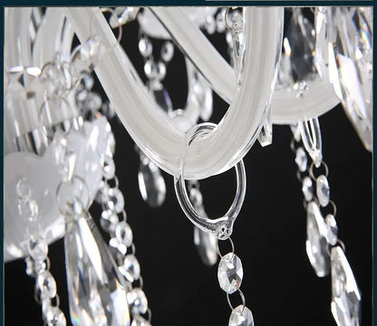 Vintage Elegant Ceiling Lamps Crystal Lustre Chandelier Living Room Dining Table Light Led Hanging Chandelier Home Appliance