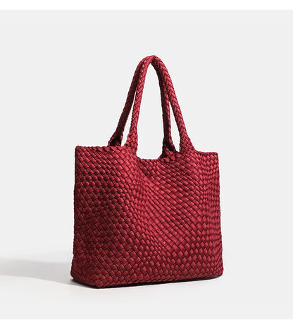 Large size women's tote bag Women's fashion bags 2024 Hot product Neoprene material women's hand-woven bag Large volume Tote bag
