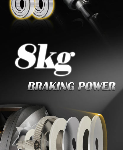 Rooblinos AK Series,7.2:1 Gear Ratio,2+1 Ball Bearing,18LB Max Drag,Baitcasting Reel,For Freshwater Saltwater