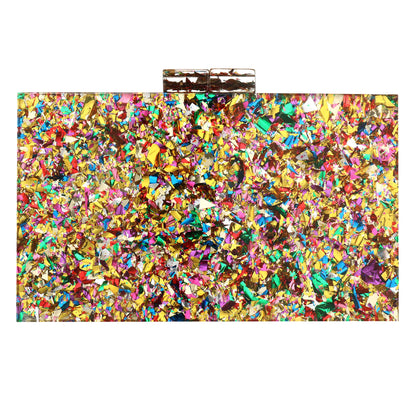 Acrylic Luxury Wedding Chain Handbag Women Box Clutch Evening Bags Chic Party Shoulder Crossbody Bags Ladies Dinner Dress Purses
