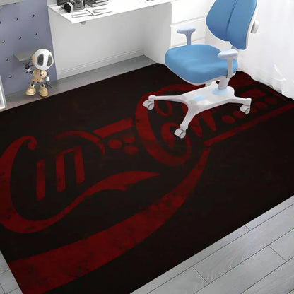 C-Coca Cola Bathroom Mat Anti-slip Absorb Water Long Strip Cushion Bedroon Mat Welcome Doormat