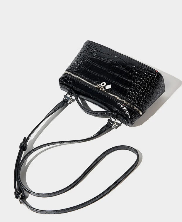 Shoulder Bag Handbag women Luxury Women's Crocodile Embossed Mobile Phone Handbag Brand New LP19 Genuine Leather Mini Small size