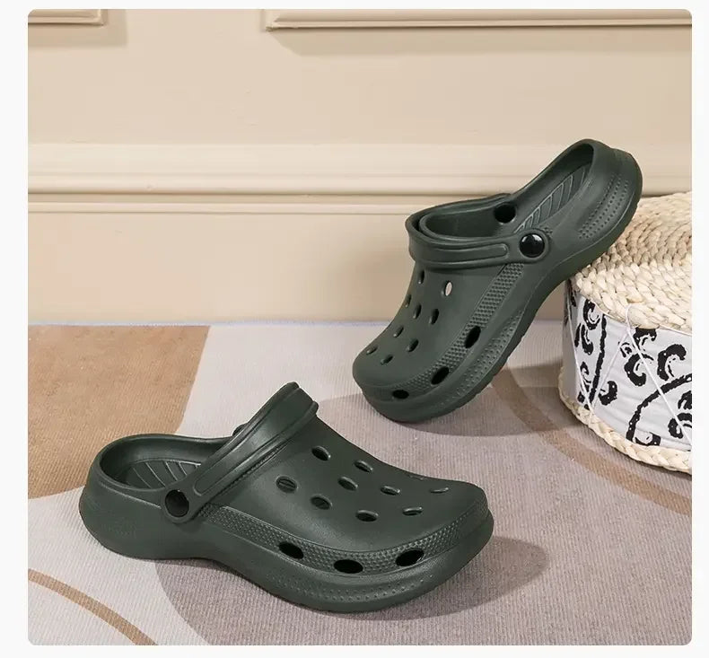 2026Summer Men Clogs Sandals Men's and Women's Leisure Slippers Beach Slides Home Garden Shoes Outdoor Sandals Plus Size46 47 48