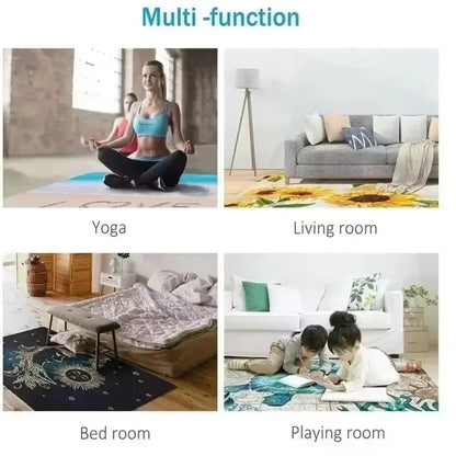 Kawasaki Motorcycle Printed Carpet Non-slip Carpet Carpets for Living Room or Bedroom Non-Slip Rug for Sofa or Kids' Area Decor