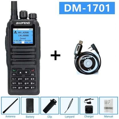 Dmr Digital Two Way Radio Baofeng Dm-1701 Dual Band Vhf/Uhf 3000 Channel Dual Time Slot Ham Radio For Professional Communication