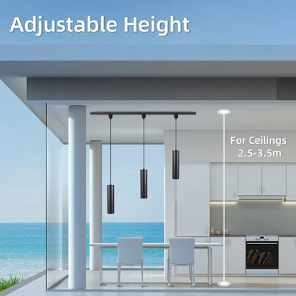 LED Track Pendant Lights 110-265V Chandelier Kitchen Led Ceiling Spotlight Dining Room Hanging Lamps For Living Room Home Decor