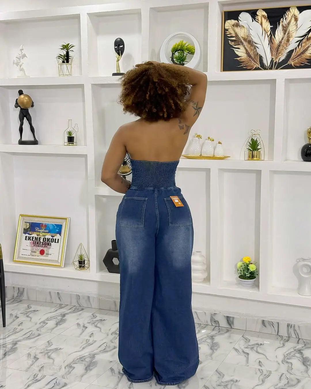 Jumpsuits Women Denim One Piece Sleeveless Overalls Wide Leg Long Pants High Waist Rompers Y2k Streetwear Jumpsuit Summer 2025