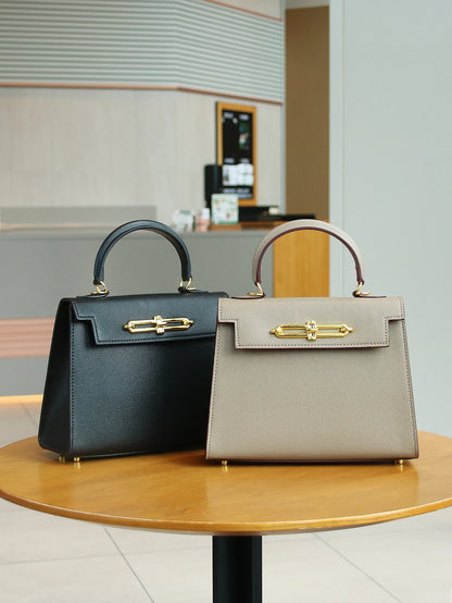 2026 High-End Portable Fashion Ladies Bag Temperament Small Bag Palm Crocodile Handbag OL Commuter Joker Work Bag Light Luxury S