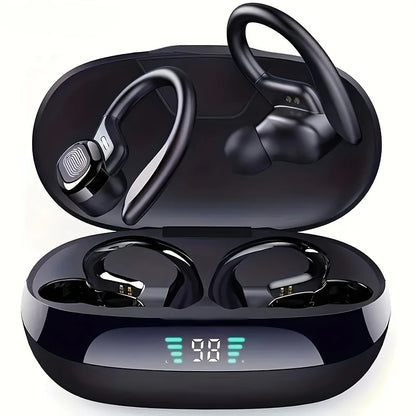 Lenovo Sports Wireless Headphones BT 5.3 over Ear Ture Buds with Earhooks Waterproof Sports Earphones Running in-Ear Headset
