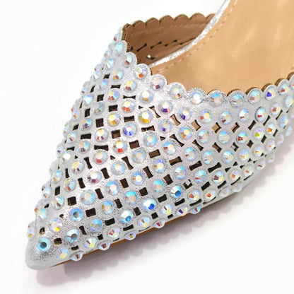 Fashion Summer 2023 Beads Decorated Muffin Bottom Sandals Wear Comfortable And Versatile Elegant Ladies Shoes And Bag Set