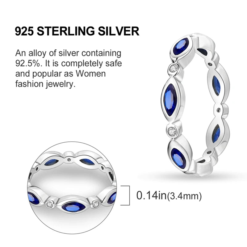 2026 New 925 Sterling Silver Rings Zircon Sparkling CZ Rings Rings For Women Original Wedding Fine Jewelry Accessories Gifts