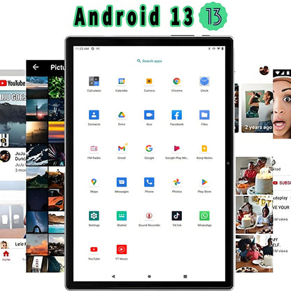Global Version BDF G10 Android13 Tablet 10.1 Inch 8GB/128GB Tablets Octa Core 3G 4G Lte WiFi Bluetooth