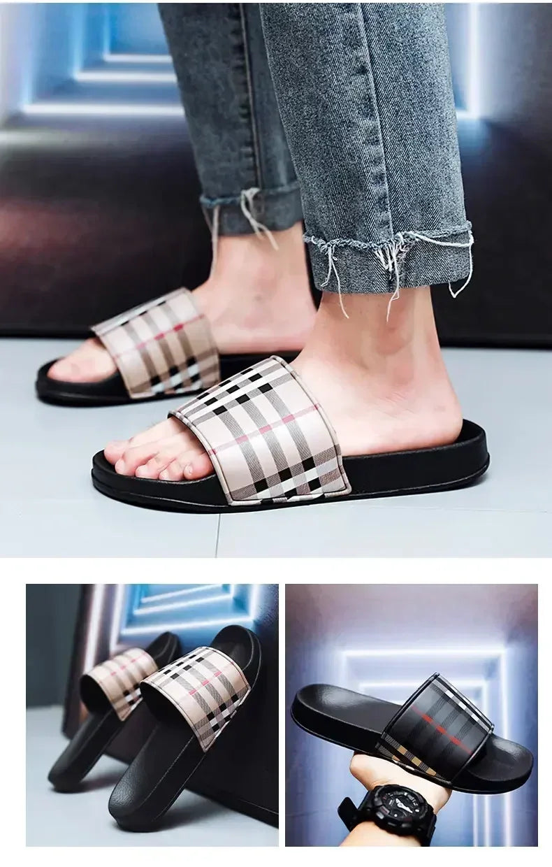 Beach Sandals Stylish Casual Men's Shoes Light Outdoor Breathable Wading Slippers Bathroom Family Men Chaussures Homme Luxe