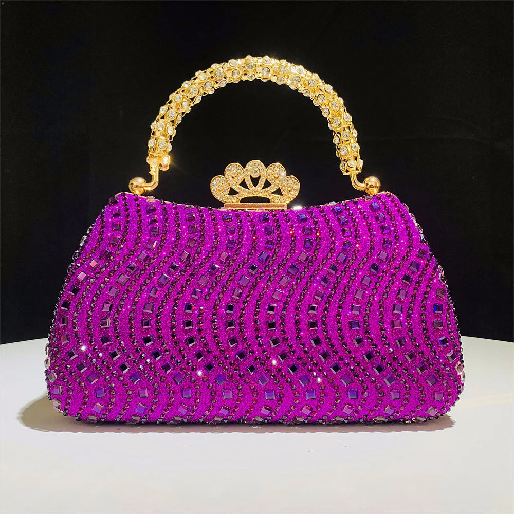 Elegant Purse Trend Luxury Designer Chain Shoulder Bag Women's Handbags Wallets Evening Bags for Wedding Bolso 2026 New Gift