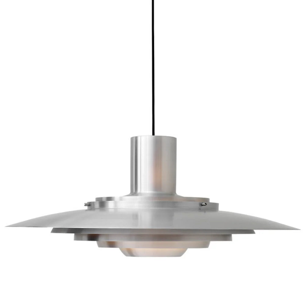 UFO shape Pendant Light Silver Aluminum Multi-level Chandelier Creative Dining Table Bar Desk Lamp Home Decorative Lights