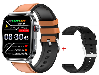 AMOLED Smart Watch ET588 Bluetooth Calling Sports Fitness Tracker Wristwatch ECG Health Monitoring SOS Men Women Smartwatch