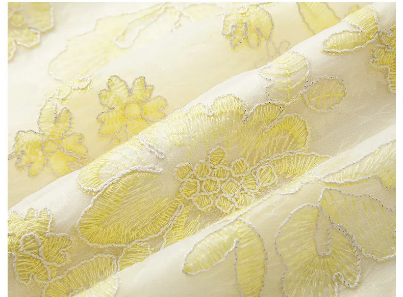 VIMLY Women's Vest 2026 Summer Casual Yellow Floral Embroidery Stand Collar New Chinese Style Sleeveless Jacket Ladies A5251