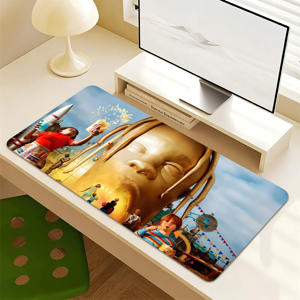 T-Travis Rapper Scott Utopla Mouse Pad Non-slip Thickened MousePad Student Cushion Large Writing Gaming Lockedge Office