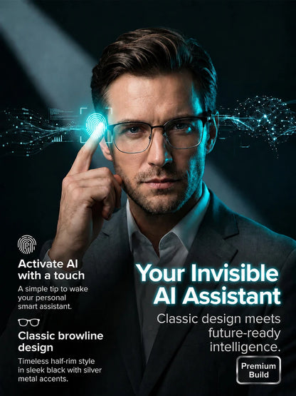 Smart Color Changing Touch and Voice Control AI Glasses