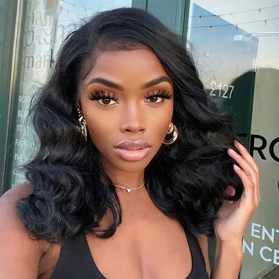 2026 HOT SALE Body Wave Lace Front Wig PrePlucked Brazilian Human Hair Lace Frontal Wigs For Women Lace Closure Wig