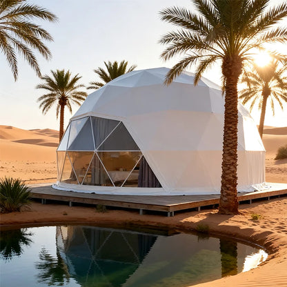 Luxury Modern Transparent PVC Four-Season Custom Garden Hotel Igloo Glamping House Geodesic Dome Tent