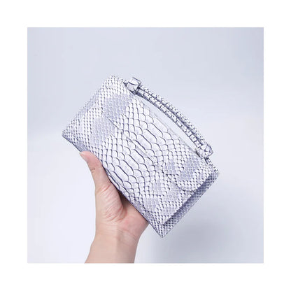 Luxury Snake Pattern Chain Flap Handbags Evening Clutches Crossbody Messenger Shoulder Bags Women Female Ladies Luxurious Purses