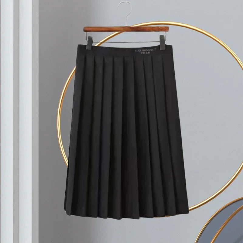 Basic Style Japanese Korean School Uniform College High School Student Uniforms Sailor Cosplay Costumes Black Top Pleated Skirt