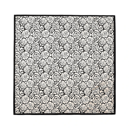 100% Pure Mulberry Silk Women Square Scarf Prints Headband Neckerchief Luxury Female Hair Ornament Female Bandana Scarves 53CM