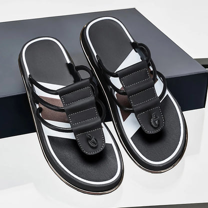 Stylish Summer Slippers for Men Outdoor Soft Sole Slides Leisure Walk Male Flip Flops Mens Casual Beach Shoes Sandals Sandalias