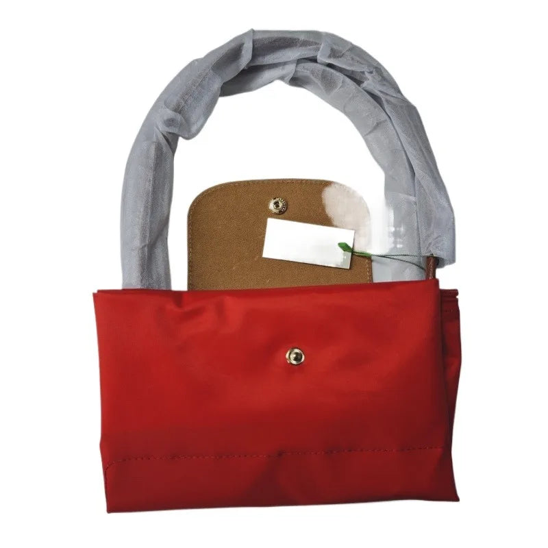 2026Foldable hobos nylon Handbag Bags Classics Lady Tote Bag embroidered Shoulder Bags short and long handles bags FOR women