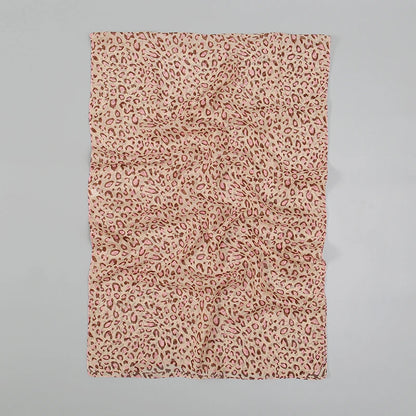 Leopard Print Chiffon Scarf Shawl Women Sunscreen Silk Scarf Turban Long Wrap Beach Travel Outdoor Accessories Trendy Headband