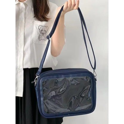 Female Ita Crossbody Bag Womens Transparent Messenger Bag Girls Cute-Lolita Shoulder Bags Teens Fashion Satchels Bag Ins