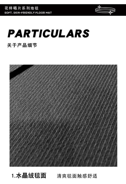 Game CD Rug Round Mat Circle Carpet Bath Mat Black Mat Home Decoration Rugs for Kitchen Carpets for Living Room custom carpet